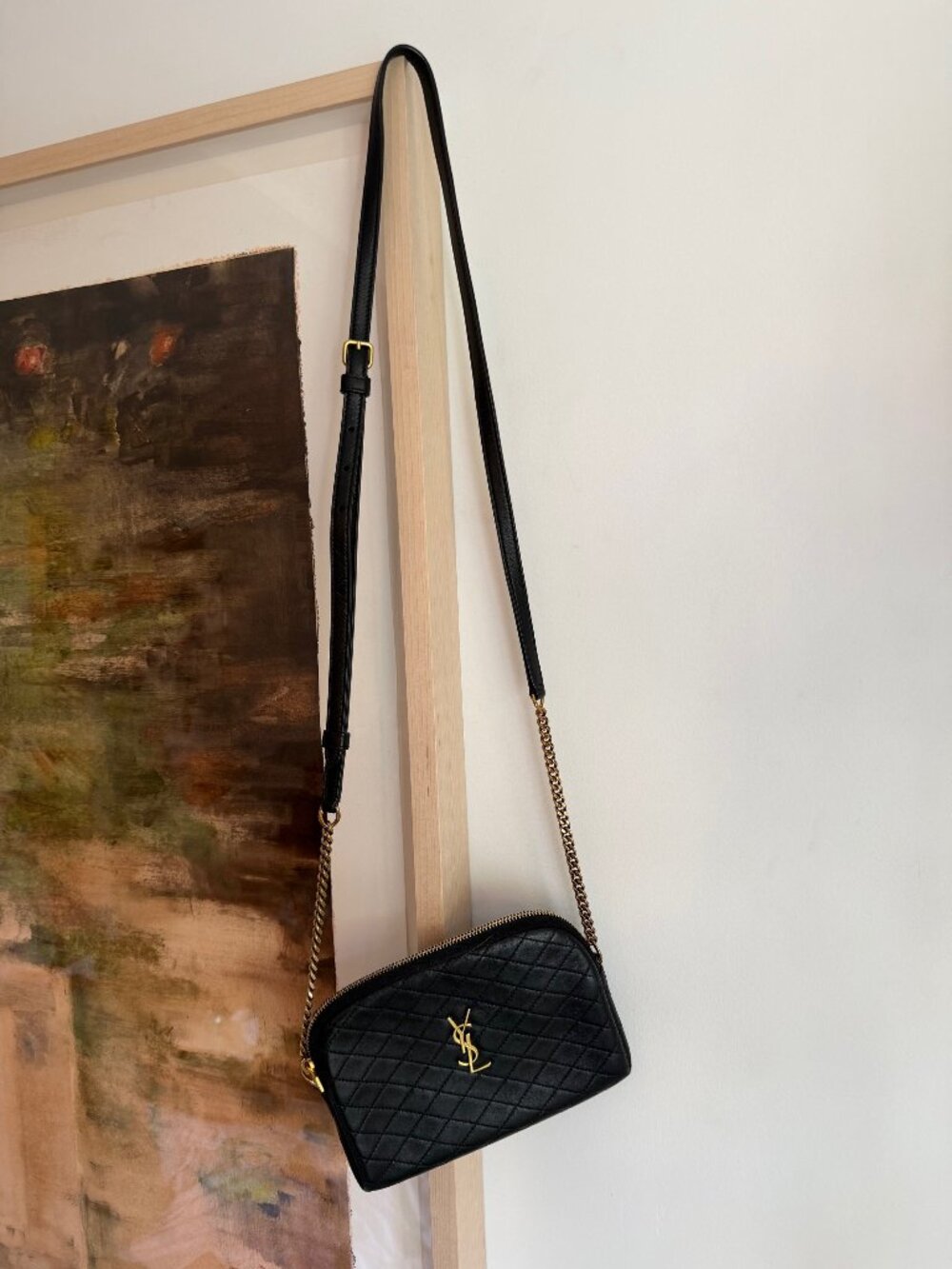 Saint Laurent Gaby mini YSL crossbody bag in quilted leather - Picture 4 of 10